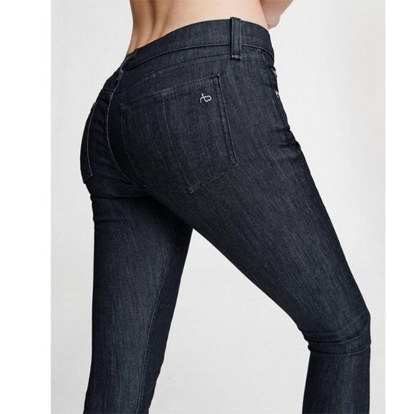 Rag & Bone Tech Skinny Mid rise Jeans Indigo 25-26 - Picture 2 of 6